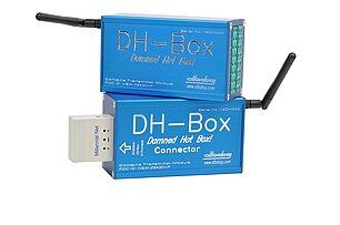 Shows the connector of the Dibalog Hot Box (DH Box)
