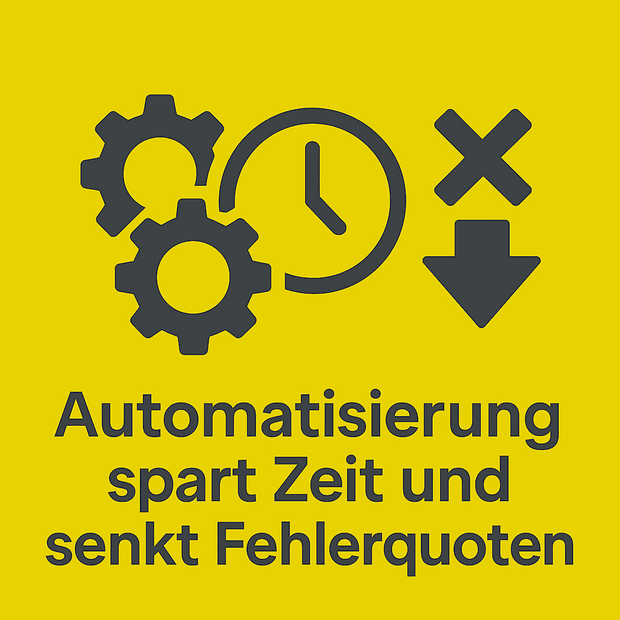 Automation saves time and reduces error rates